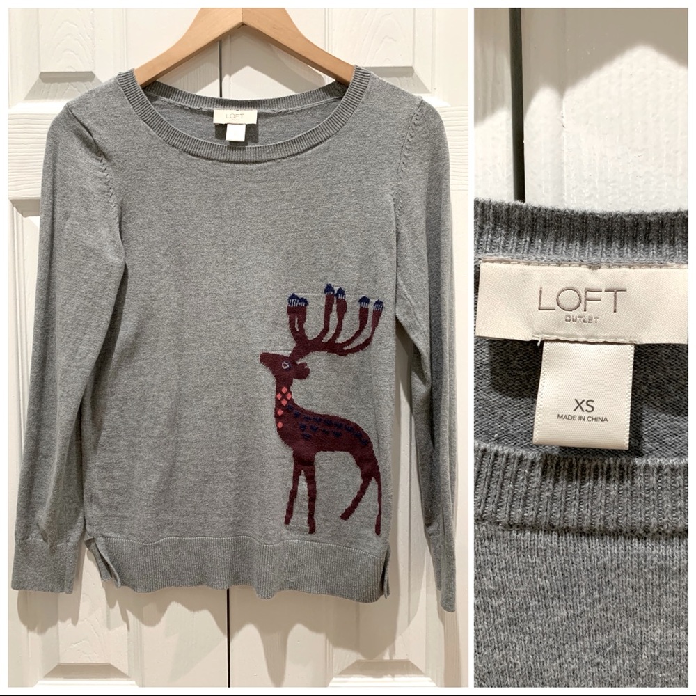 Loft Reindeer Sweater